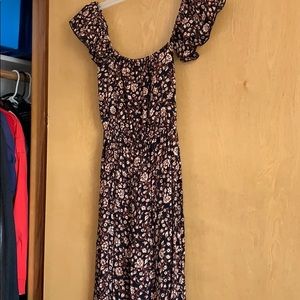 Buckle Society amuse Black with brown dress